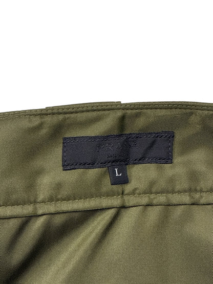 Prada Re-Nylon Cargo Pants Green