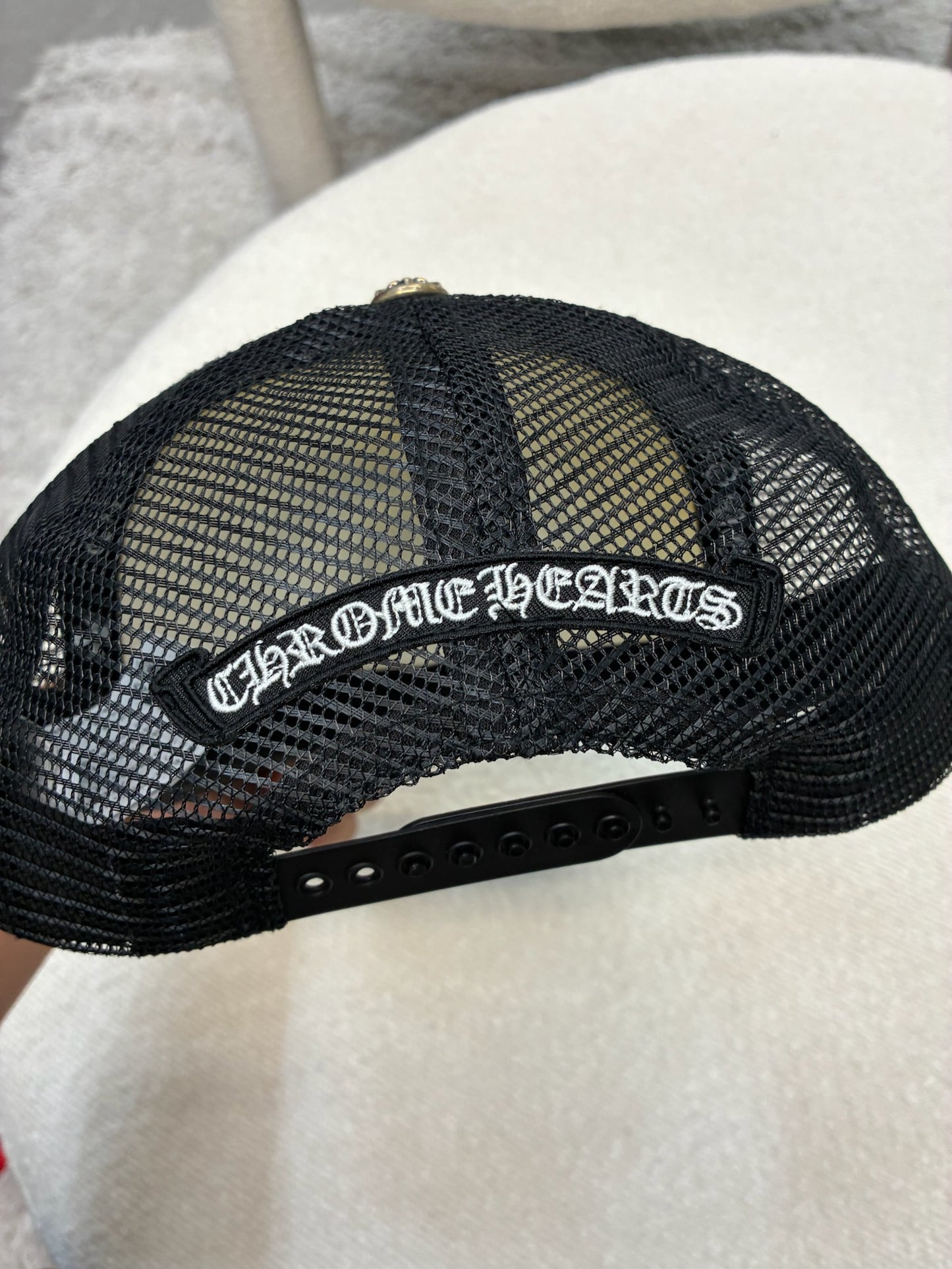 Chrome Hearts King Taco Trucker Hat White