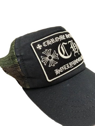 Chrome Hearts Camo CH Hollywood Trucker Hat