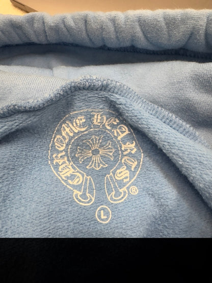 Chrome Hearts Miami Exclusive Horseshoe Hoodie 'Baby Blue'