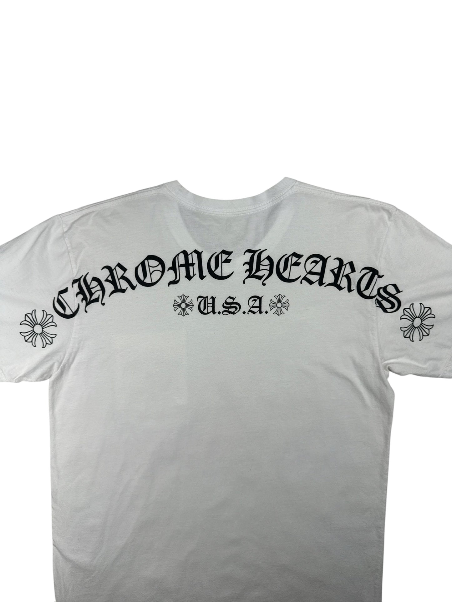 Chrome Hearts Shoulder Logo Pocket Tee USA Edition White