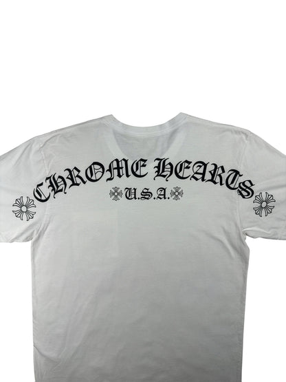 Chrome Hearts Shoulder Logo Pocket Tee USA Edition White