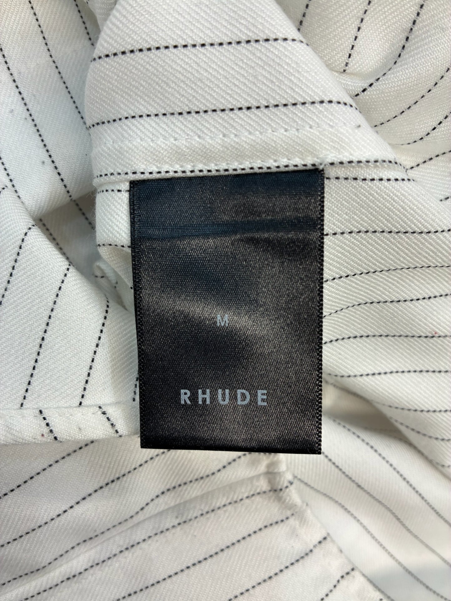 Rhude Twill Stripped Mechanic Shirt