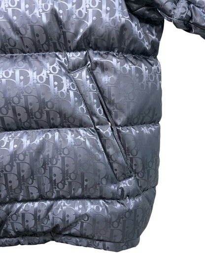 Doudoune Dior Oblique bleu marine jacquard technique