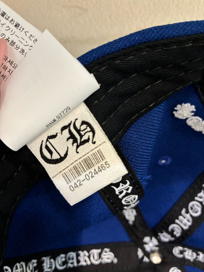 Chrome Hearts Embroidered CH Logo Baseball Hat Royal Blue