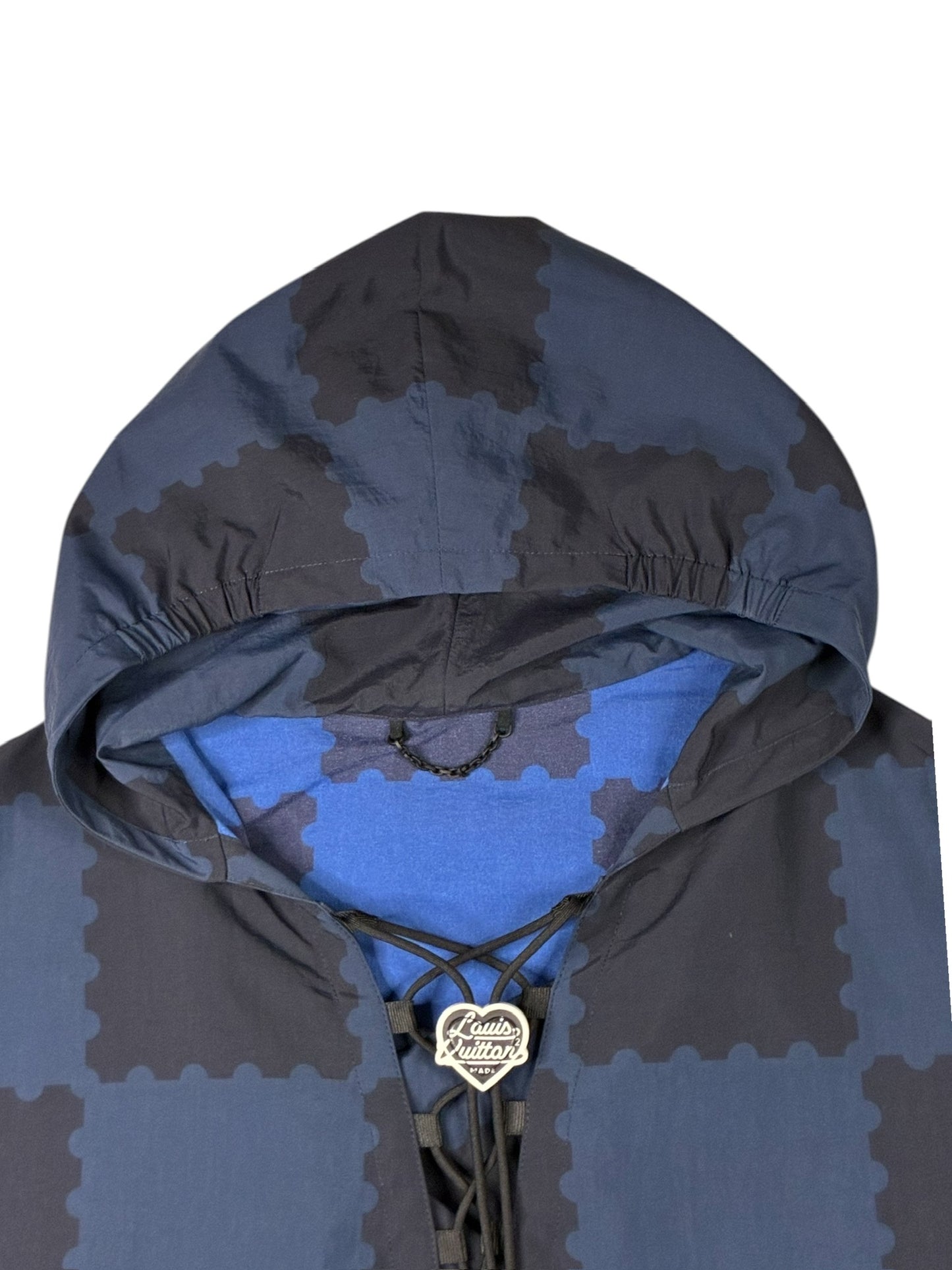 Louis Vuitton Blue Plaid Trooper Jacket