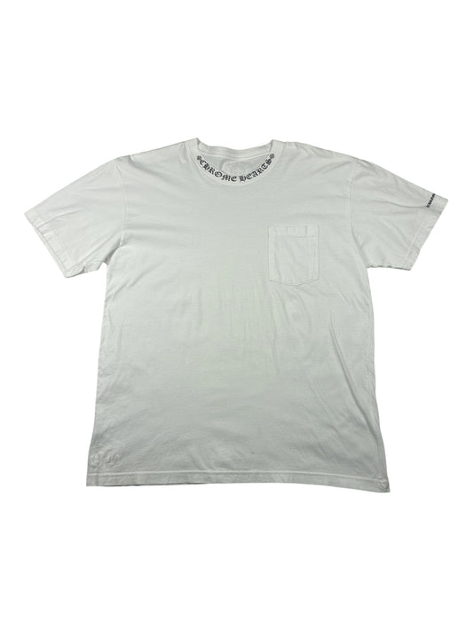 Chrome Hearts Neck Letter Logo T-Shirt