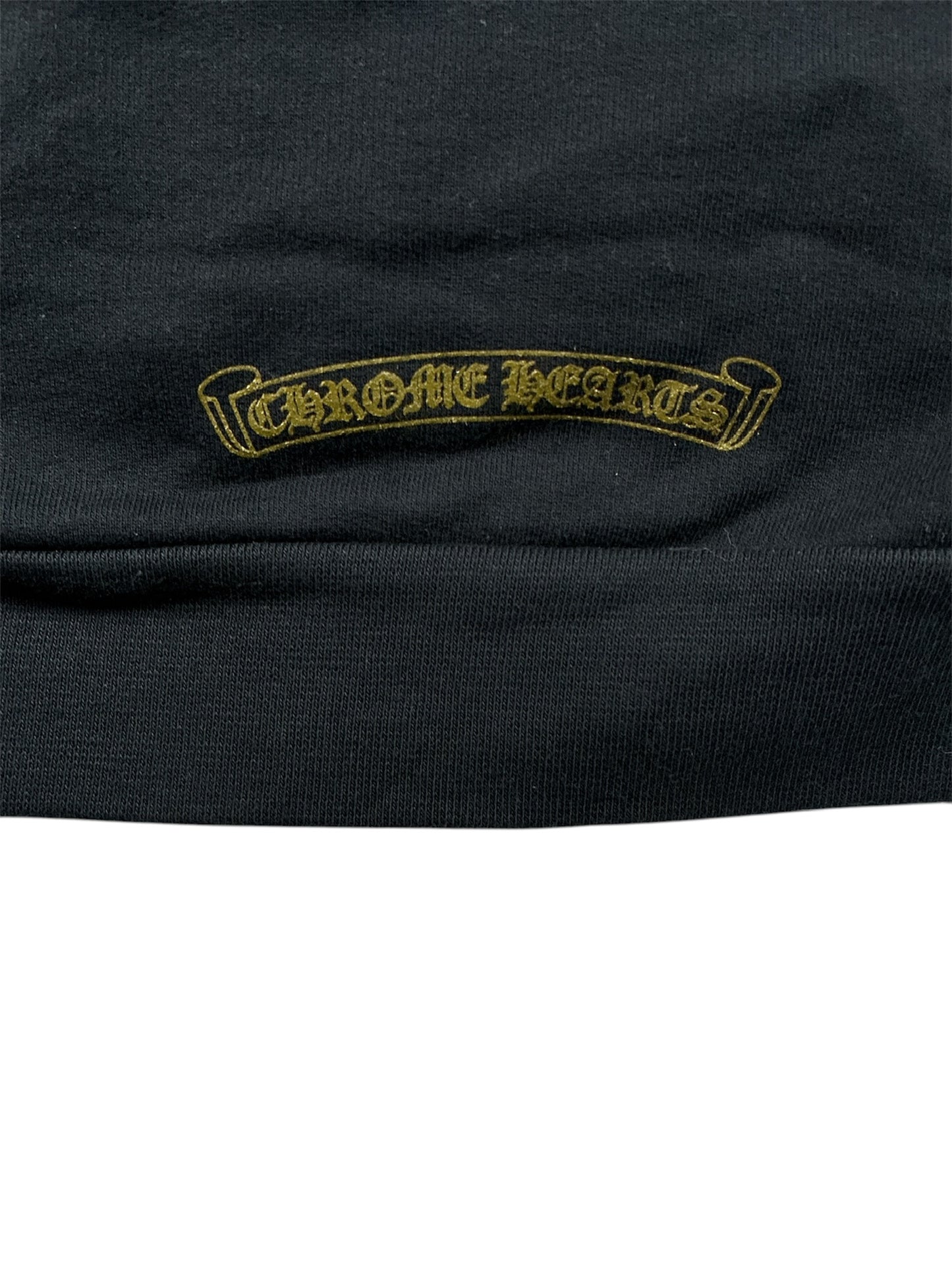 Chrome Hearts 1988 Vertical Logo Hoodie Black/Gold