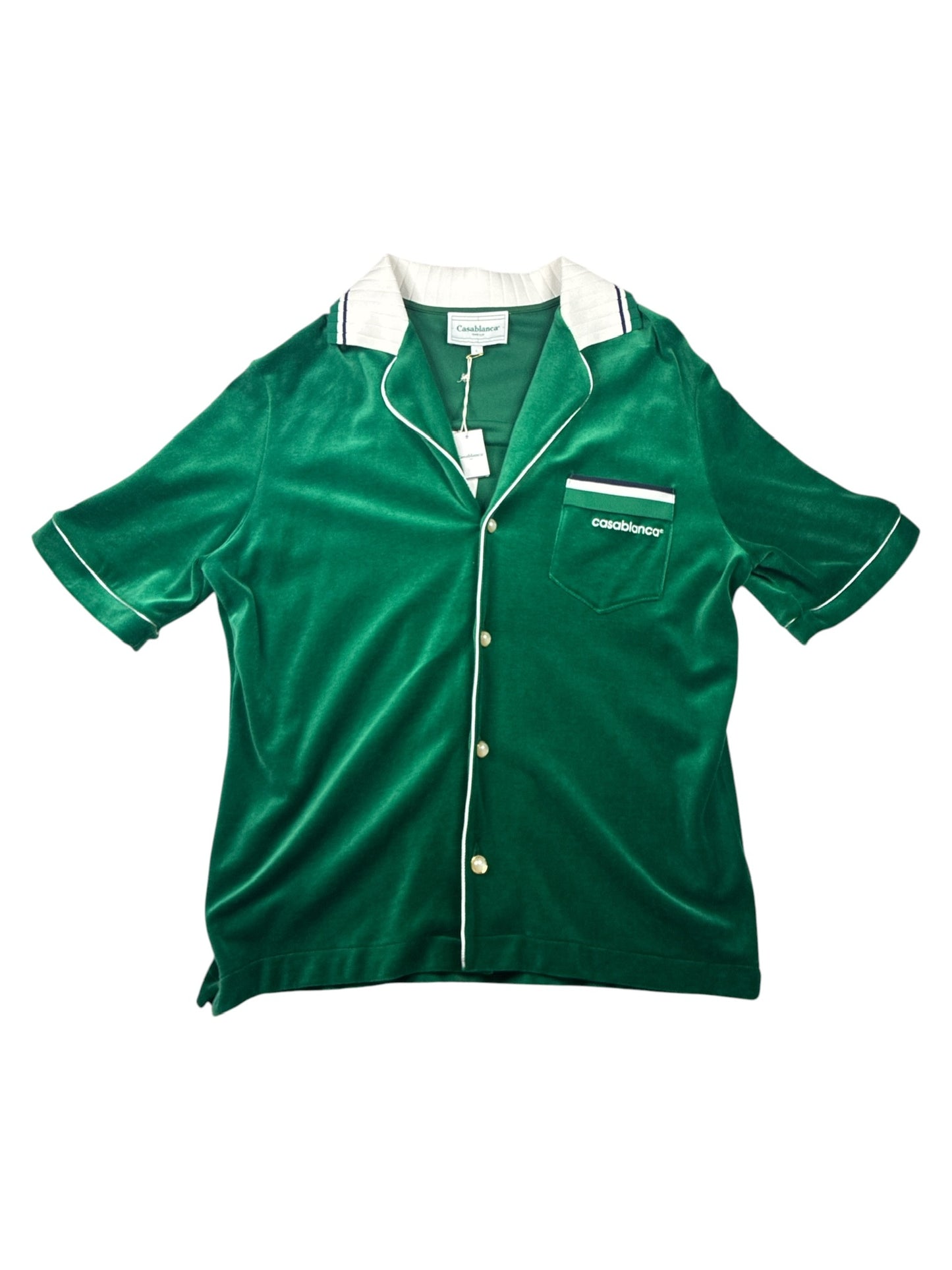 Casablanca Velour Shirt Green