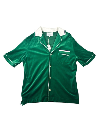Casablanca Velour Shirt Green