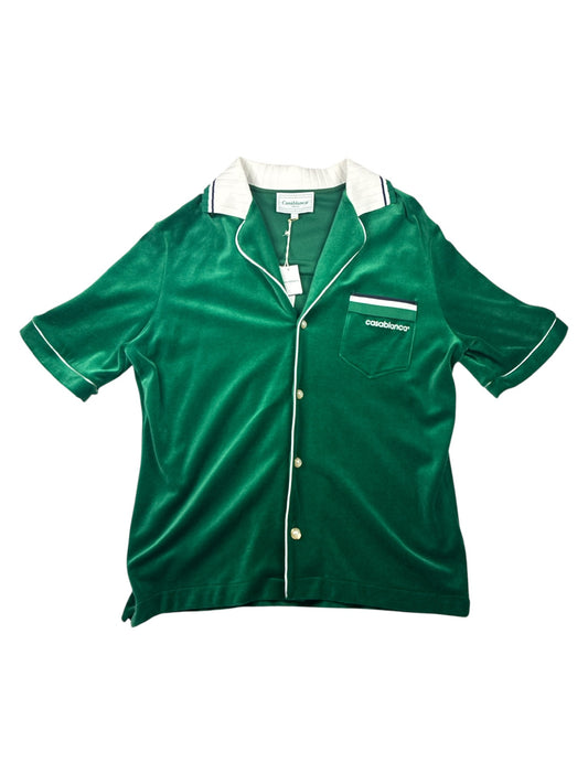Casablanca Velour Shirt Green