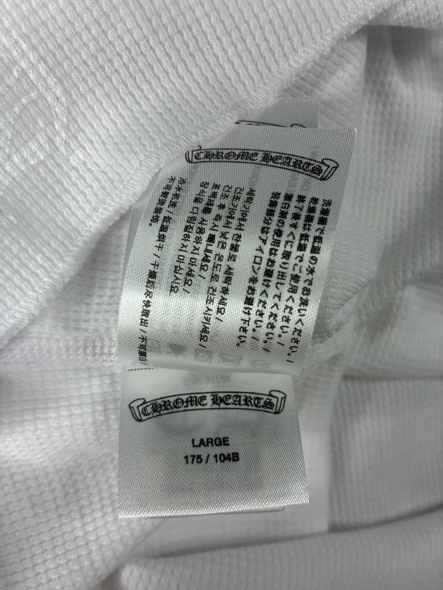 Chrome Hearts Vine Dagger L/S Thermal Long Sleeve