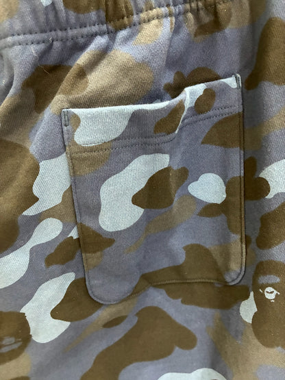Bape Camo Shark Sweat Shorts Blue