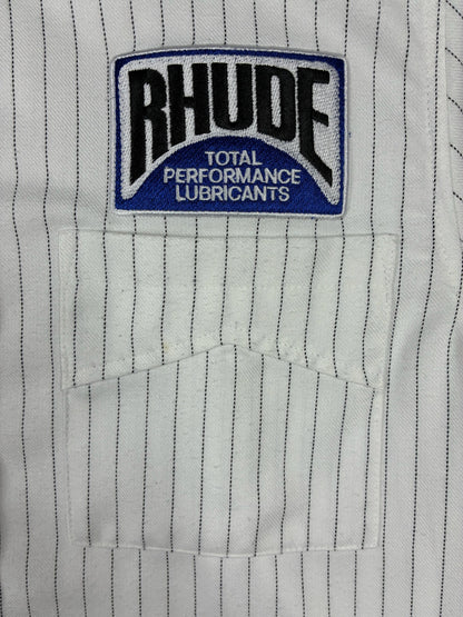 Rhude Twill Stripped Mechanic Shirt