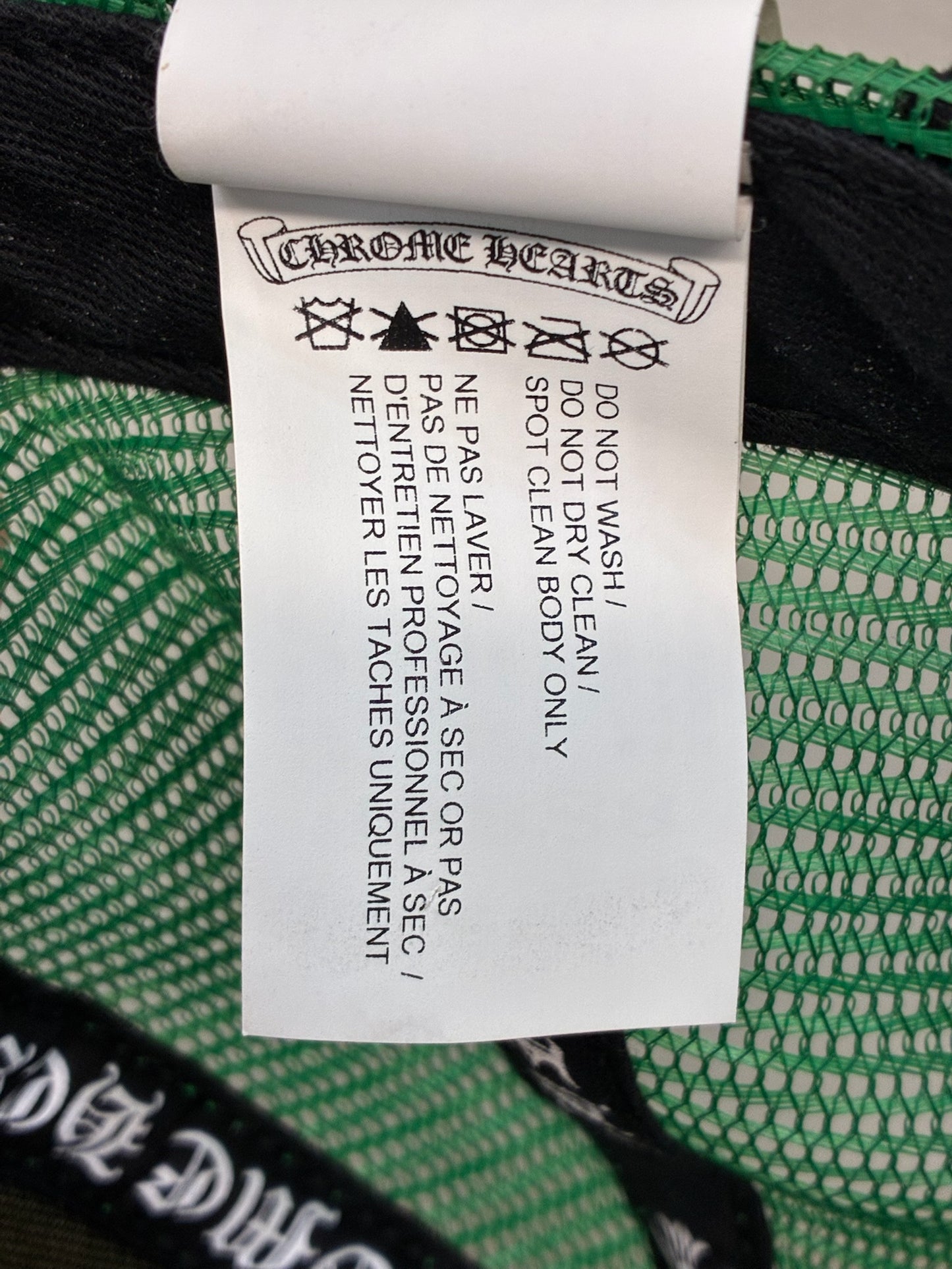 Chrome Hearts Hollywood Trucker Hat Black/Green
