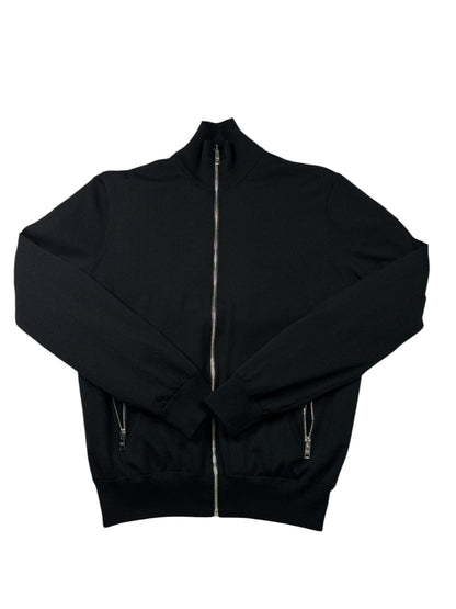 Prada Wool Re-Nylon Zip-Up Cardigan