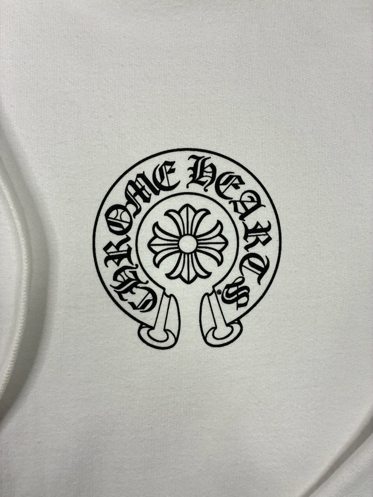 Chrome Hearts Miami Exclusive Horseshoe Hoodie White