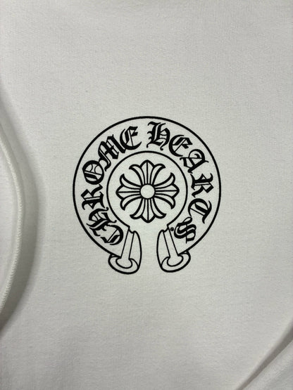 Chrome Hearts Miami Exclusive Horseshoe Hoodie White