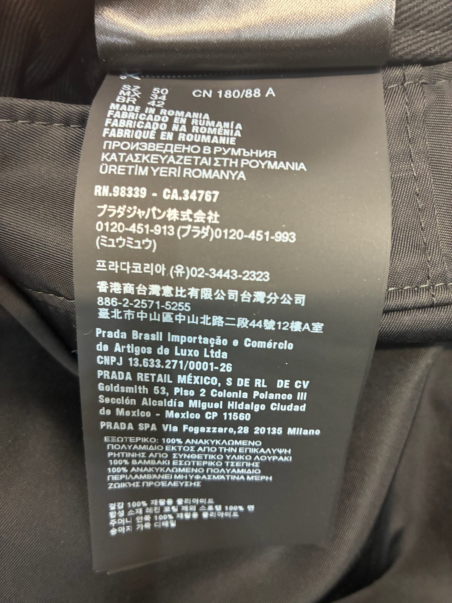 Prada Re-Nylon Gabardine Pants