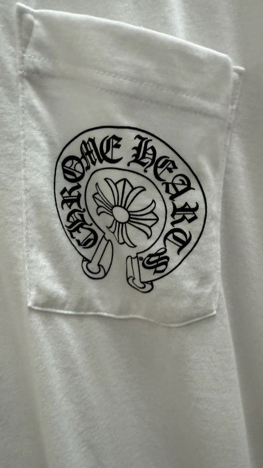 Chrome Hearts Las Vegas Horseshoe White T-Shirt