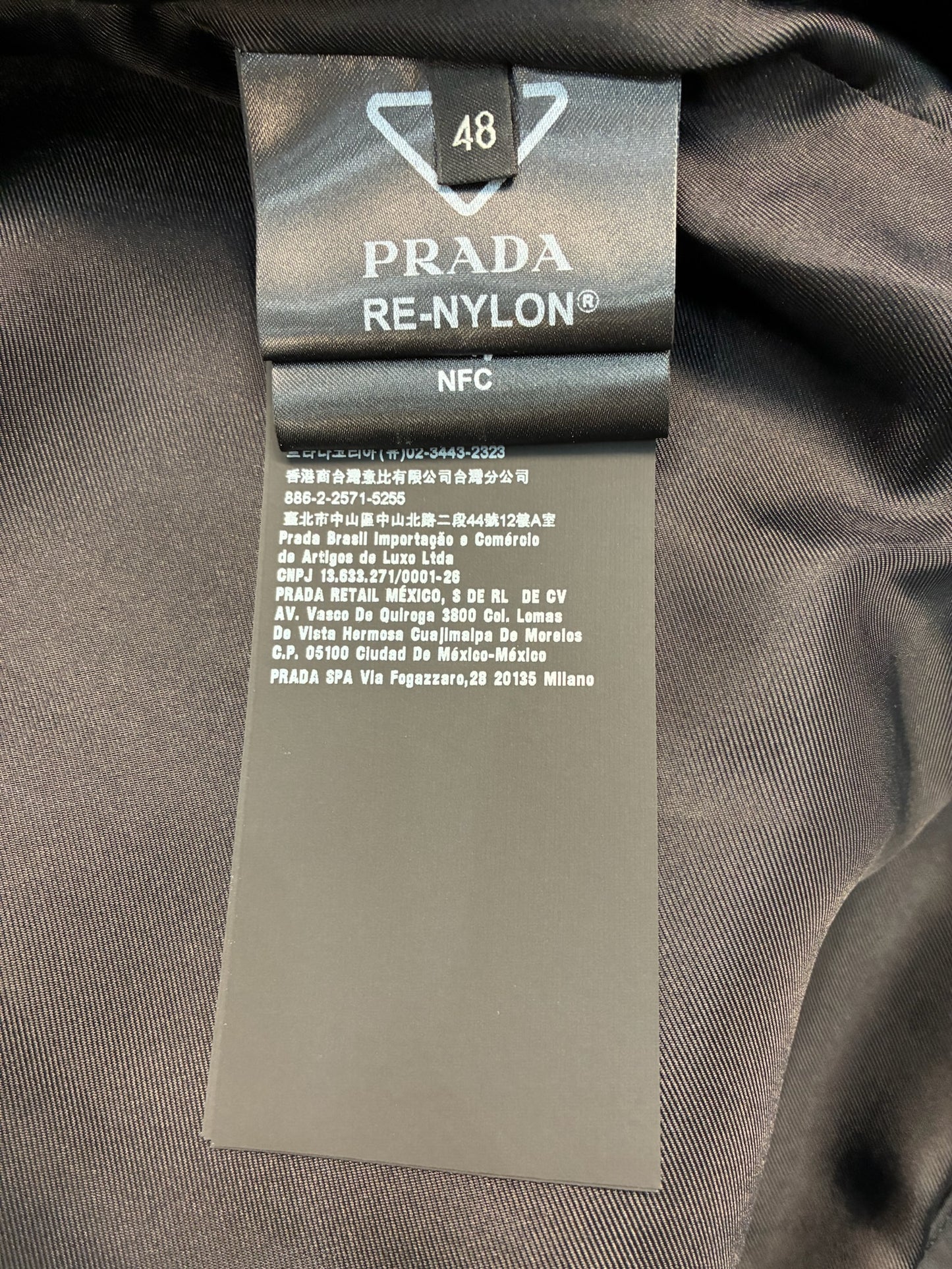 Prada Studded Re-Nylon Blouson Jacket