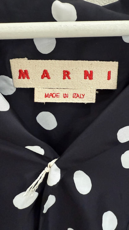 Marni Polka-Dot Short Sleeved Button Up
