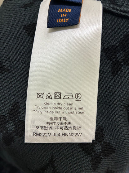 Louis Vuitton Graffiti Monogram Knitted Zip up Sweater