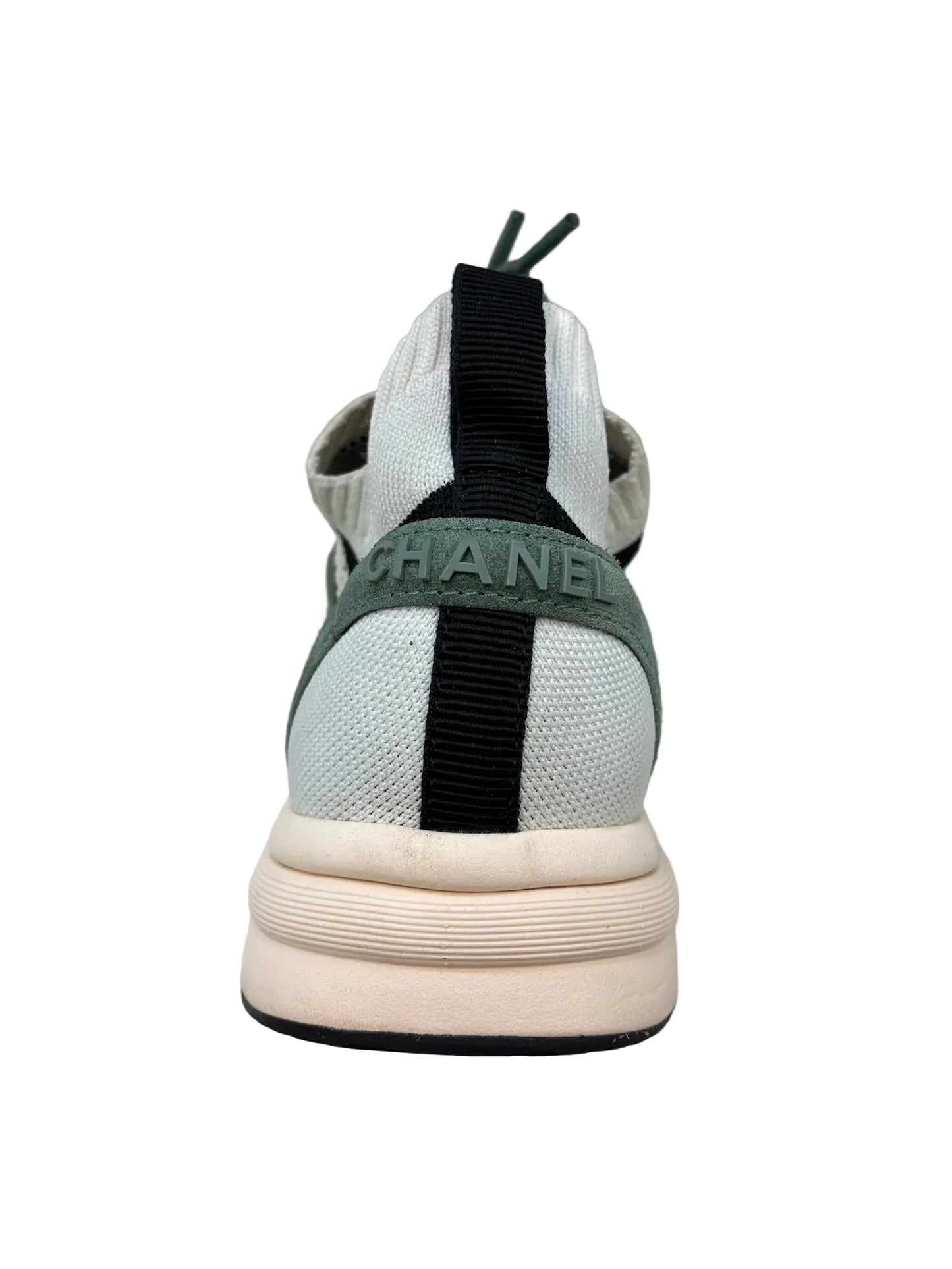 Chanel Knit Suede CC Sneakers