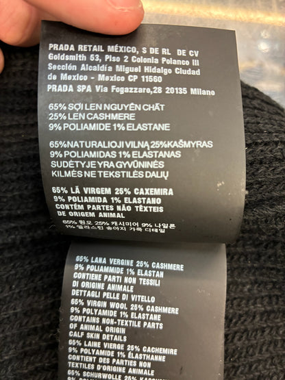 Prada Black Wool Beanie