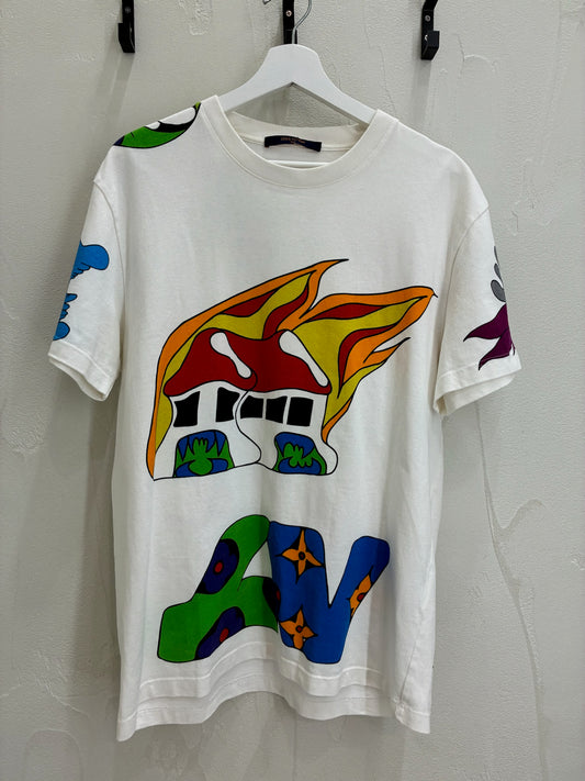 Louis Vuitton SS21 Cartoon Logo Print T-shirt
