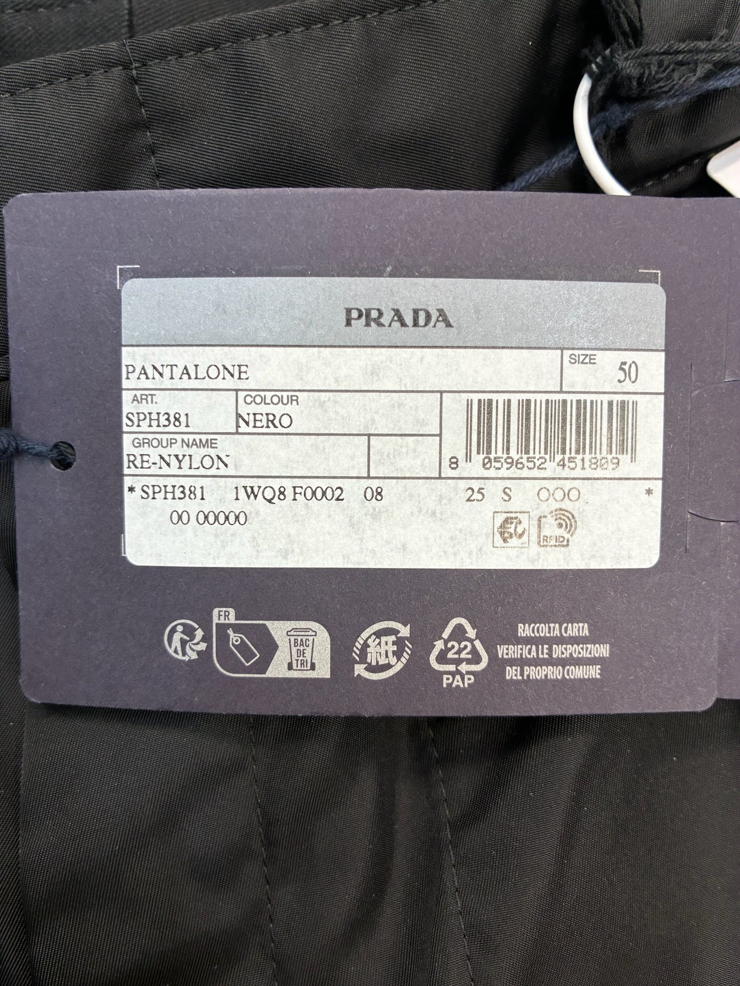 Prada Re-Nylon Gabardine Pants