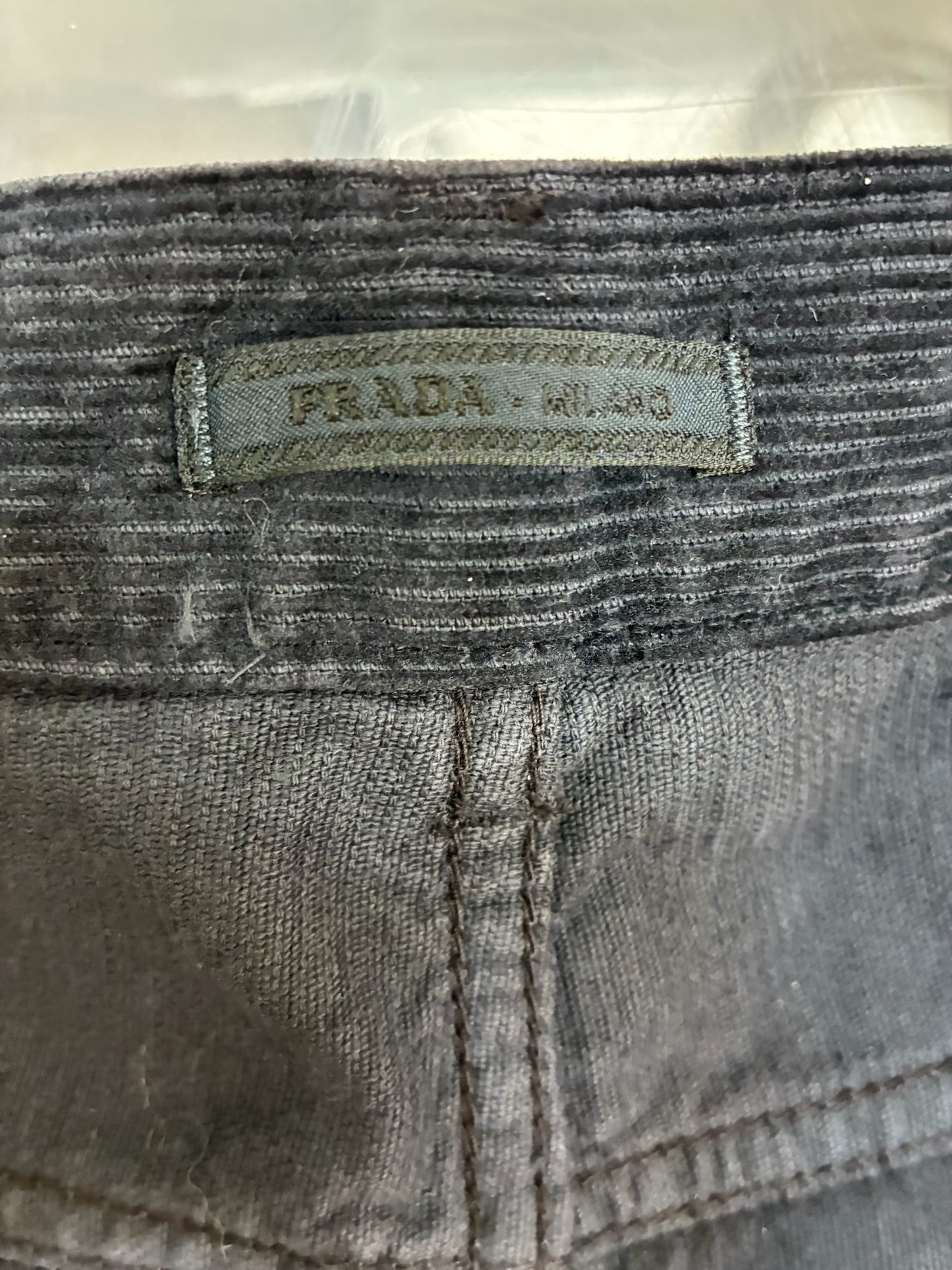 Prada Corduroy Relaxed Trousers