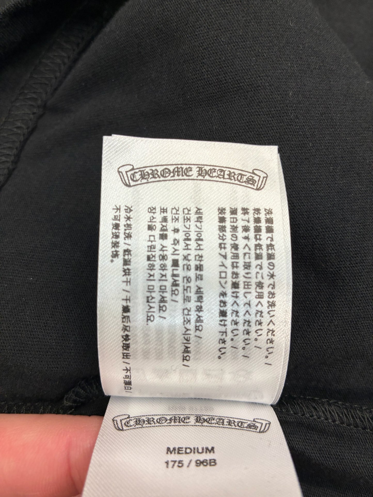 T-shirt à manches longues Chrome Hearts avec logo en volute