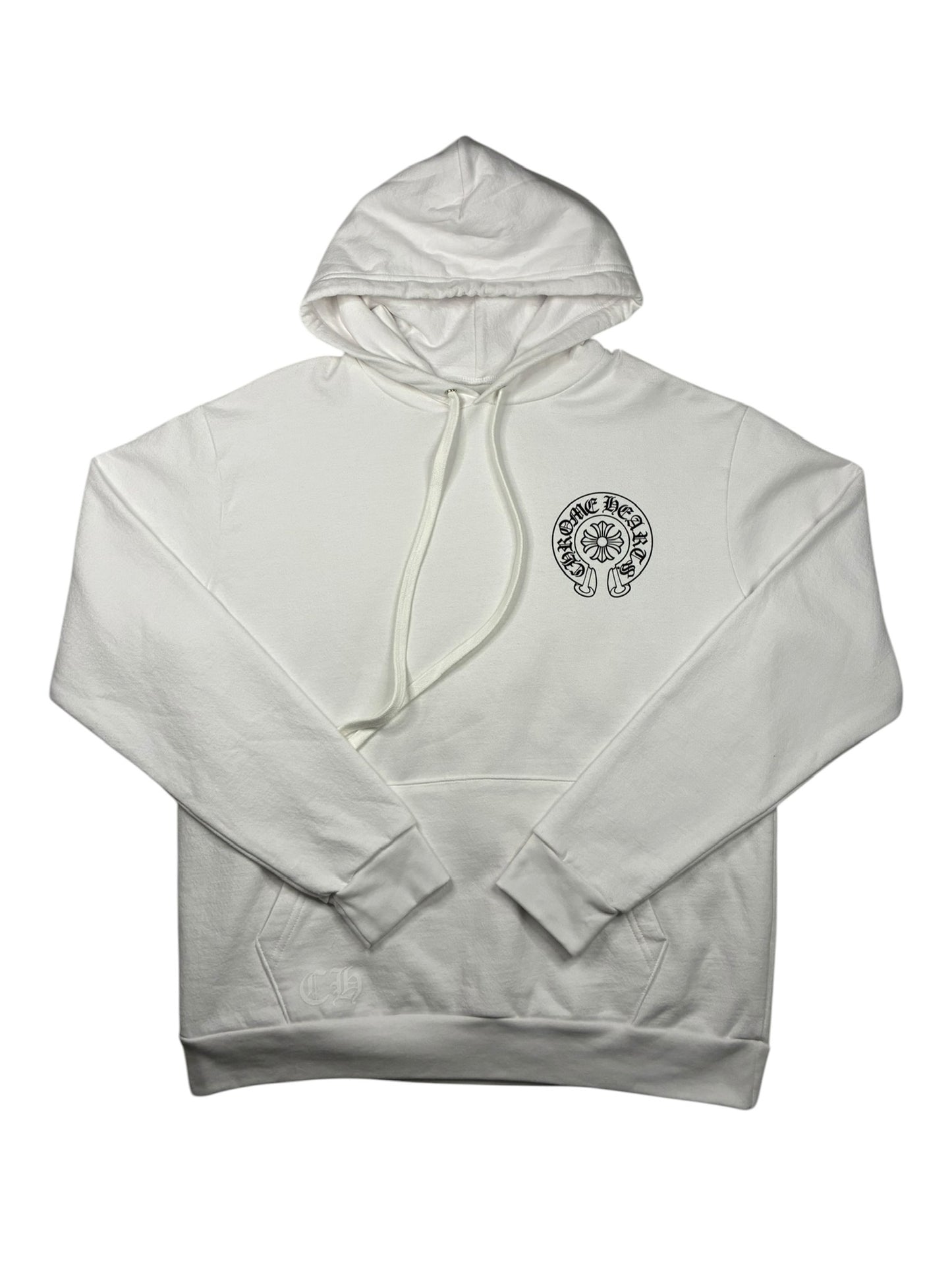 Chrome Hearts Miami Exclusive Horseshoe Hoodie White