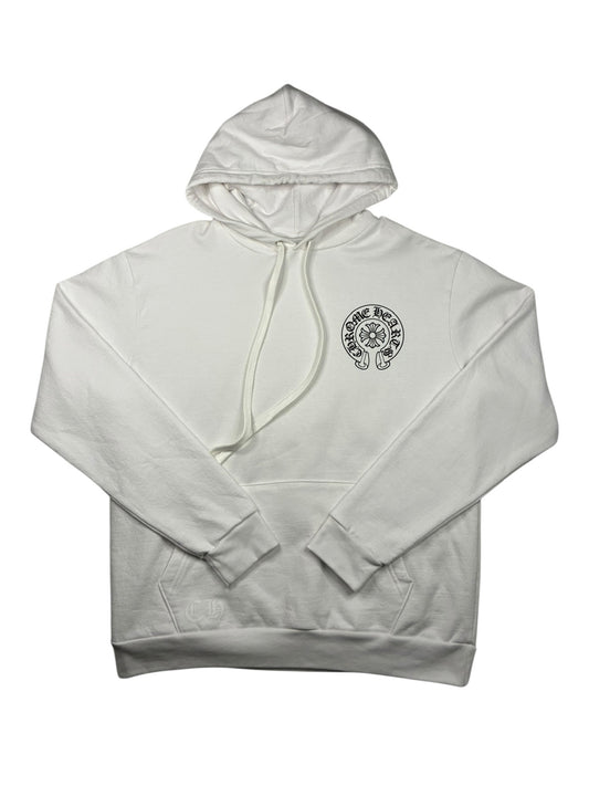 Chrome Hearts Miami Exclusive Horseshoe Hoodie White