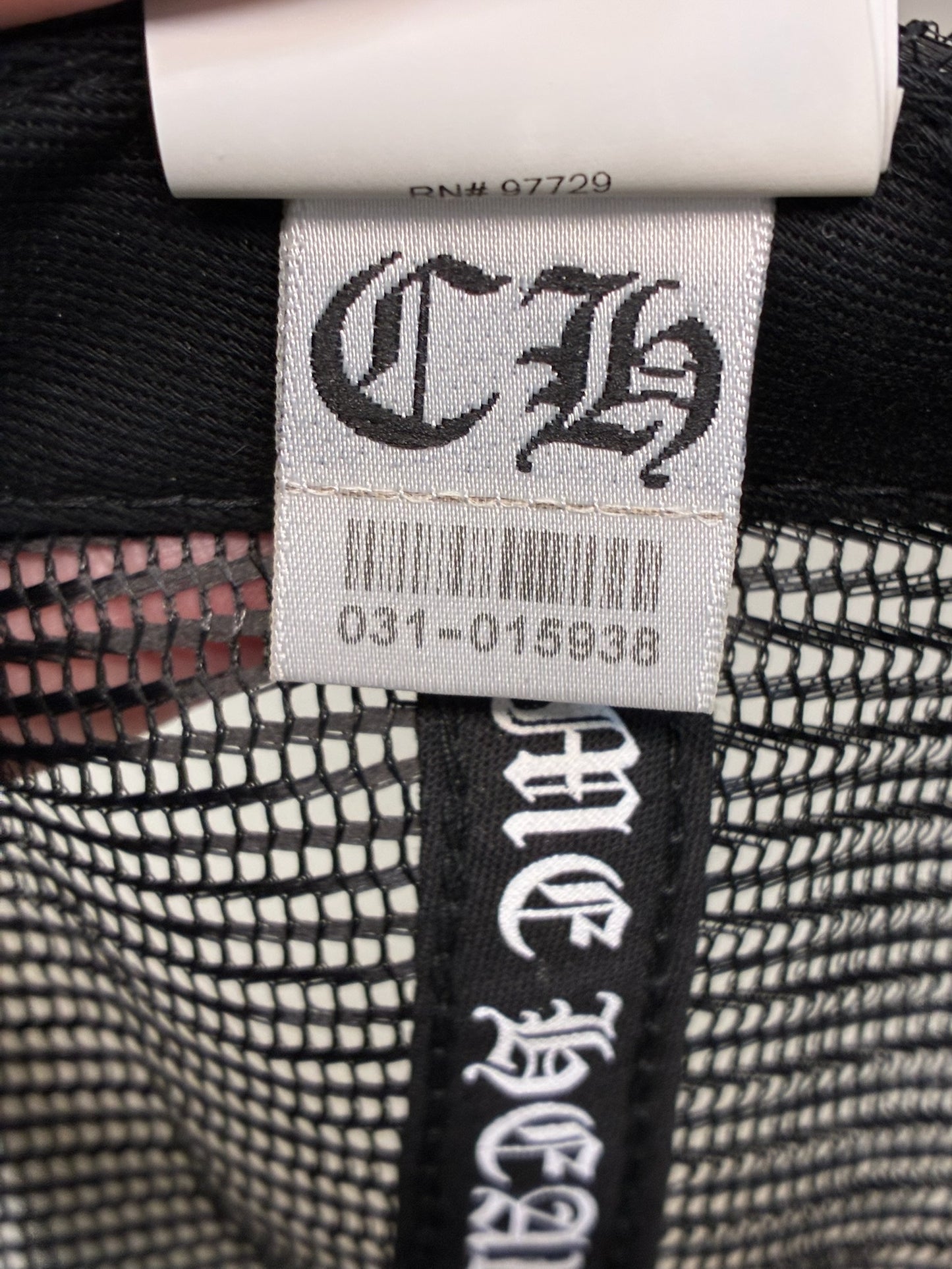 Chrome Hearts Cemetery Orange Cross Patch Trucker Hat