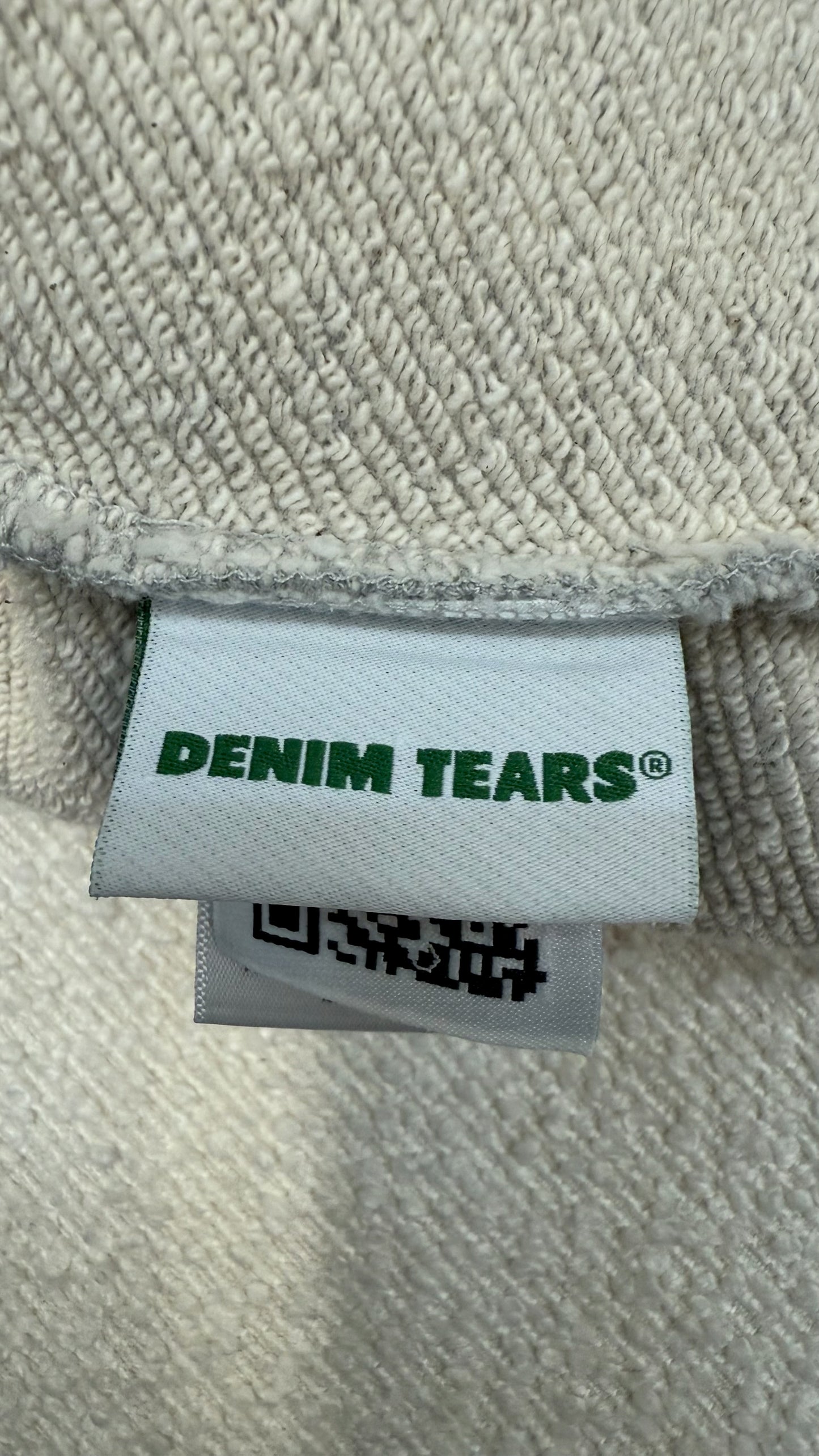 Denim Tears Big Grey Mono Cotton Shorts