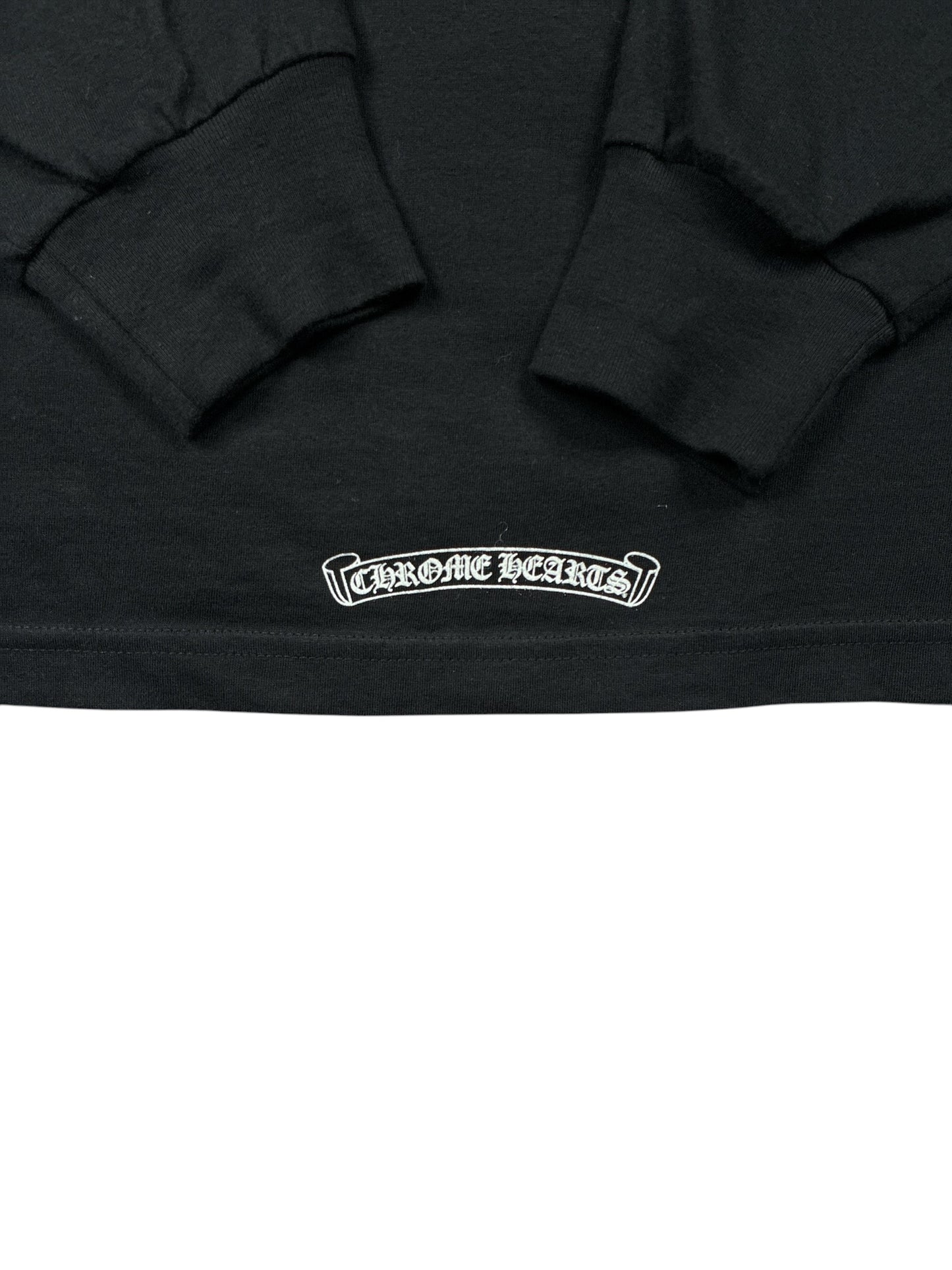Chrome Hearts Multicolor Floral Long Sleeve Black Tee
