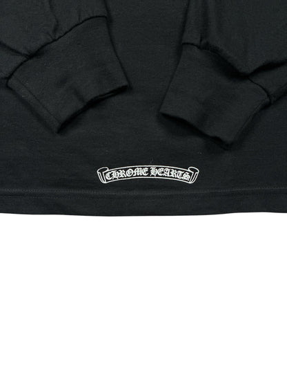 Chrome Hearts Multicolor Floral Long Sleeve Black Tee