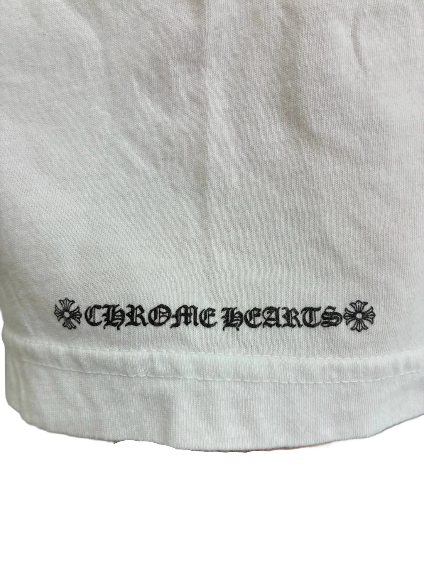 Chrome Hearts Neck Letters Logo T-Shirt