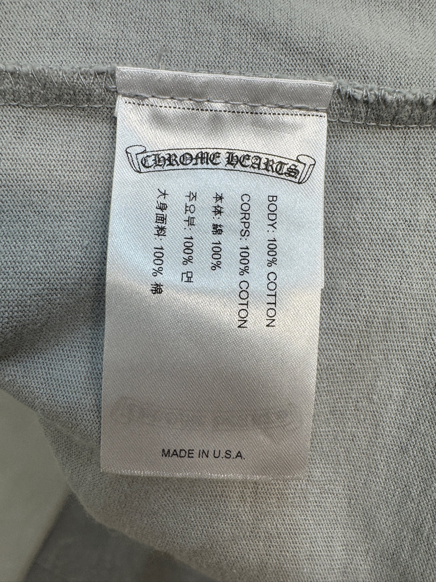 Chrome Hearts x Matty Boy Grey Suggest T-shirt