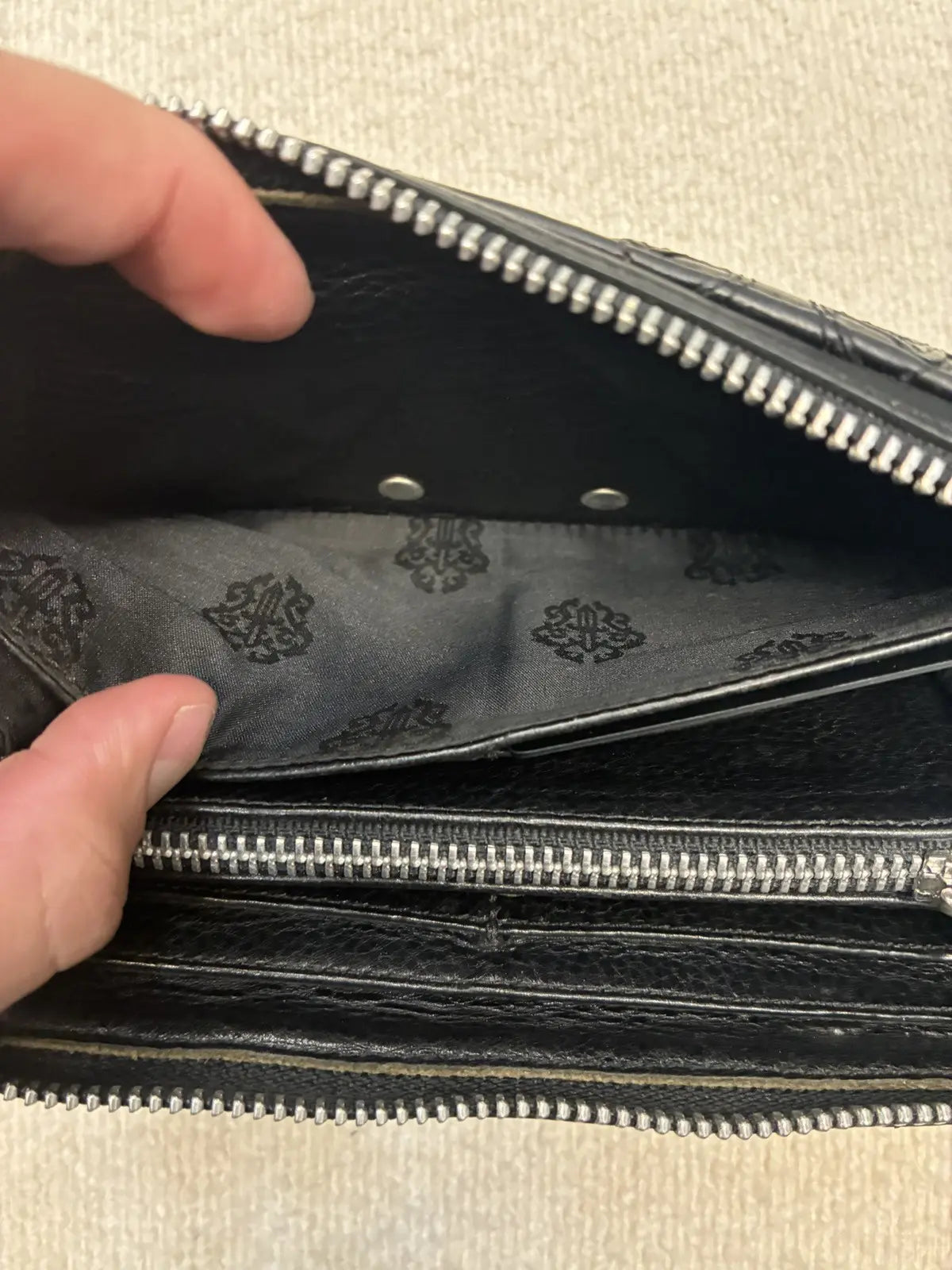Chrome Hearts Cemetery Leather Wallet