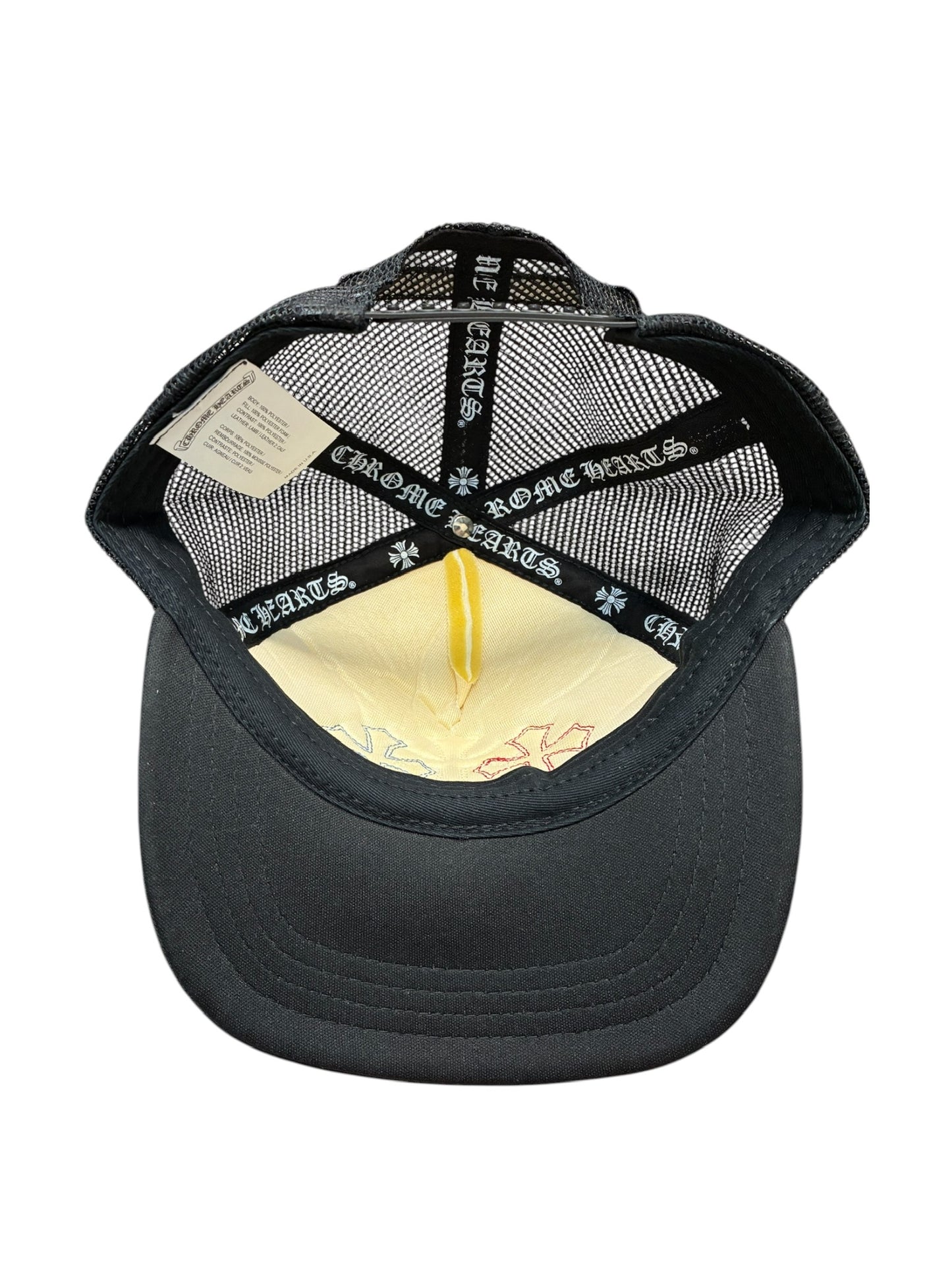Chrome Hearts Triple Cross Trucker Hat Red White Blue