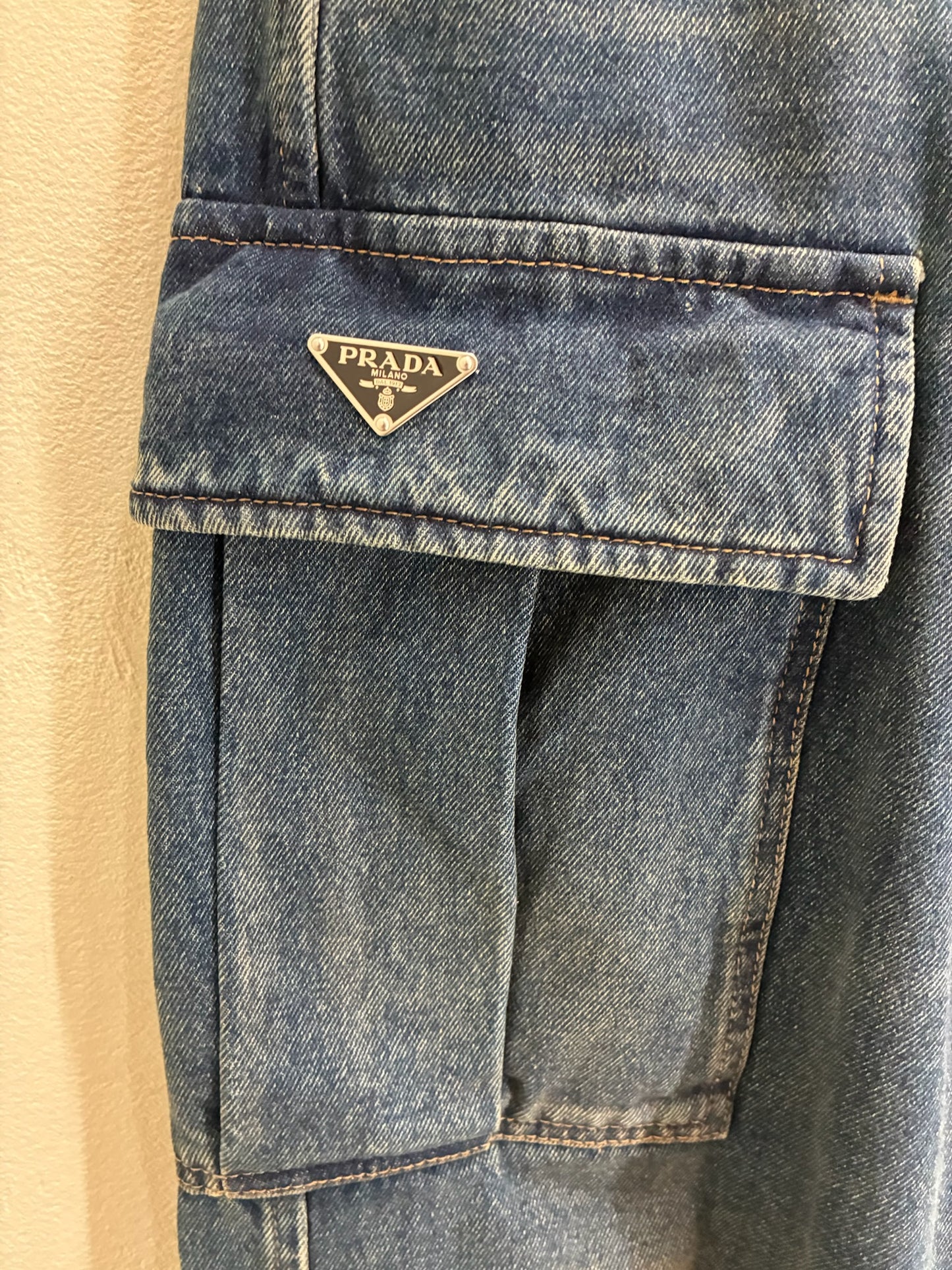 Prada Cargo Jeans Blue
