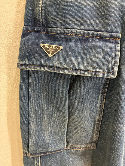 Prada Cargo Jeans Blue