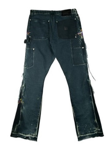 Gallery Dept Carpenter Flared Jeans Navy Blue