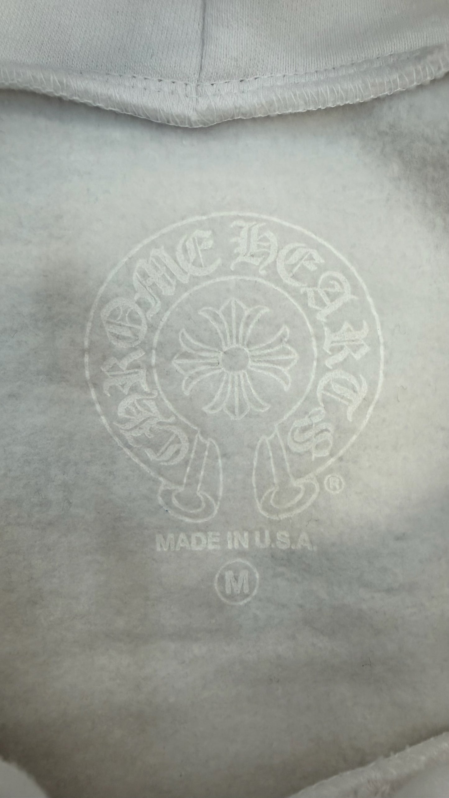 Chrome Hearts Miami Exclusive Horseshoe Hoodie 'White'