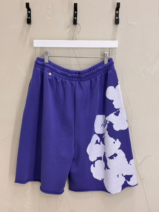 Denim Tears Big Purple Cotton Shorts
