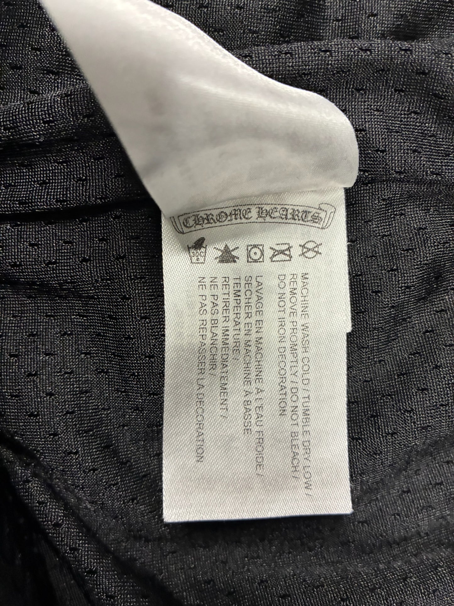 Chrome Hearts Black Mesh Shorts