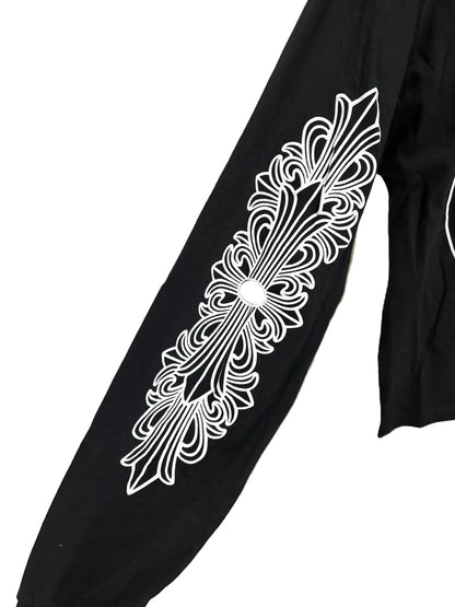 Chrome Hearts Miami Exclusive Horseshoe Logo Long Sleeve T-shirt